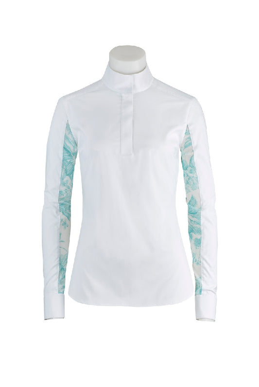 R. J. Classics Lauren Show Shirt White Aquamarine